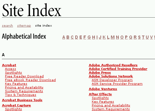 Index+example